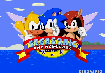 Segasonic the Hedgehog (Japan prototype) screen shot title